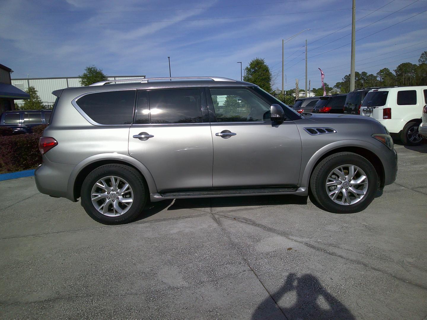 2012 GRAY INFINITI QX56 BASE (JN8AZ2NF4C9) , located at 390 Hansen Avenue, Orange Park, FL, 32065, (904) 276-7933, 30.130497, -81.787529 - Photo#2